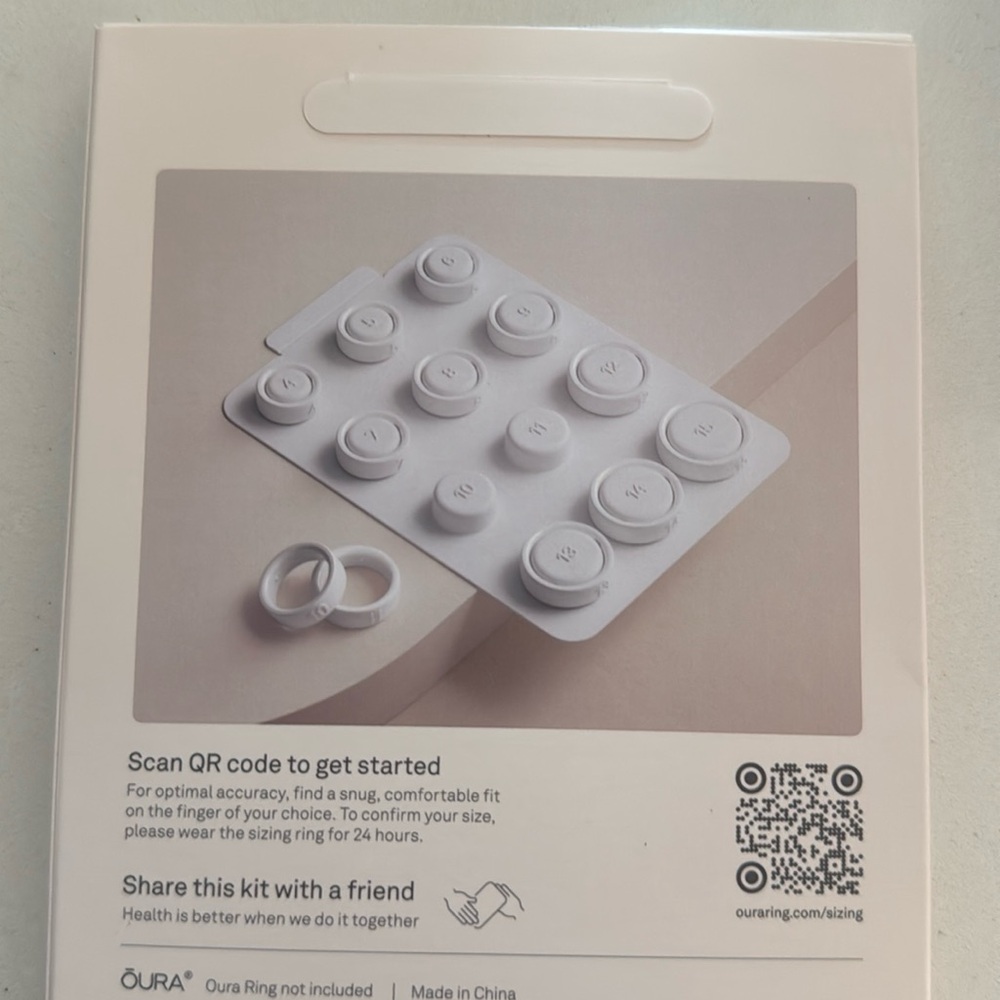 New! Oura Ring 4 sizing kit.